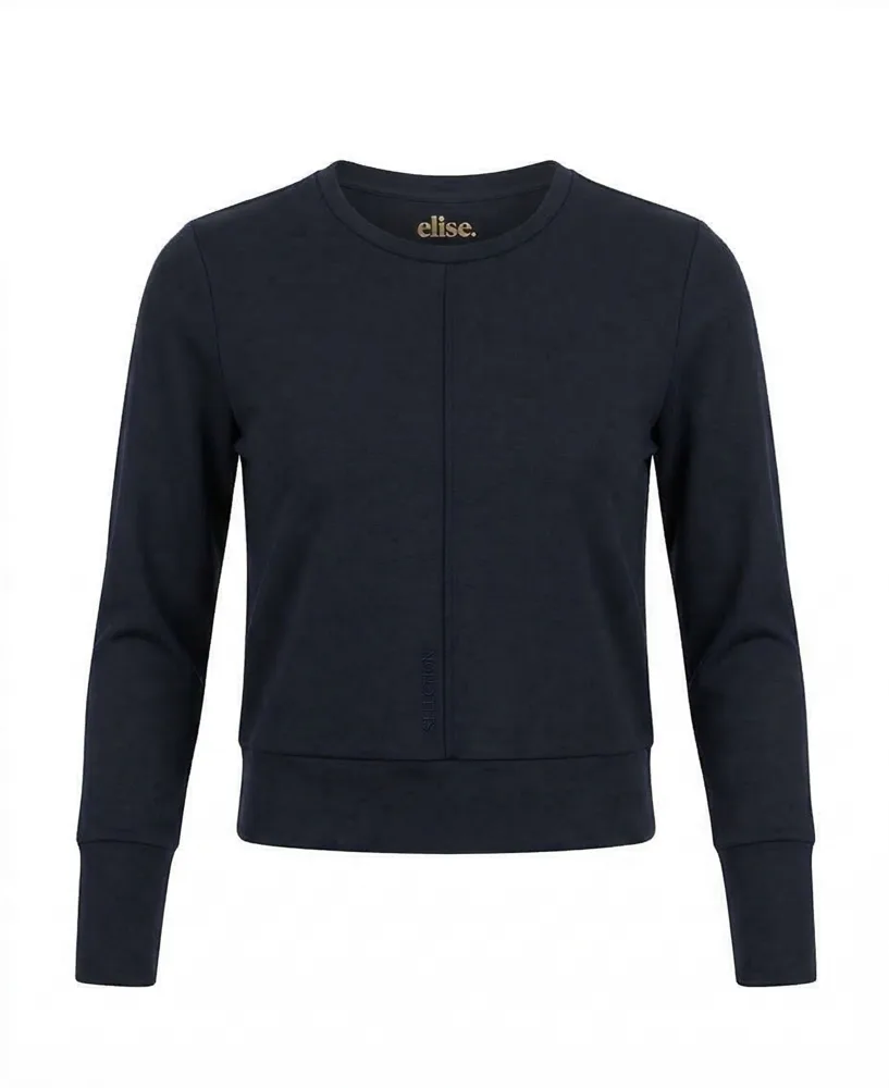 טישרט תיפור כחול/ שחור ELISE דגם 2771