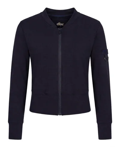 ג'קט טישרט עם רוכסן כחול / שחור ELISE דגם 2770